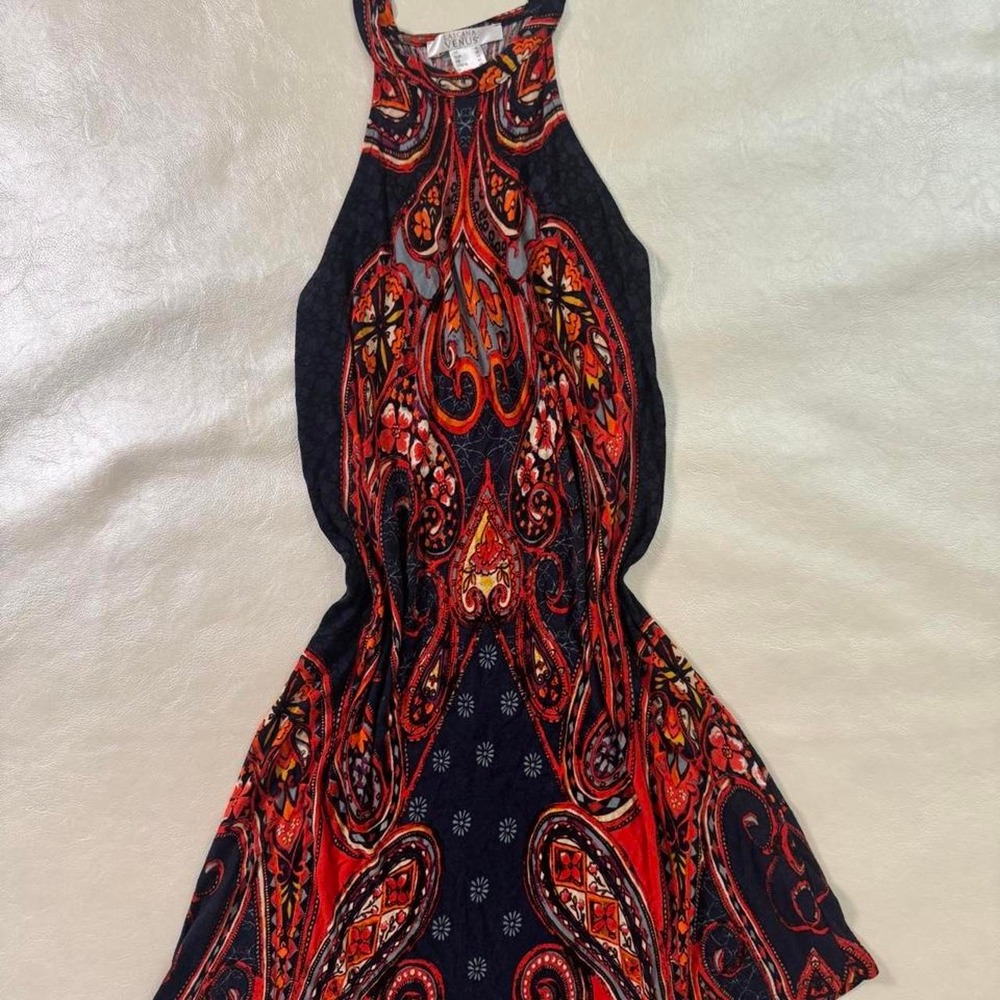 Y2K Lascana Venus paisley summer mini dress